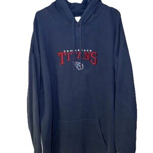 NFL Hoodie Men's 3XL Blue Embroidered Tennessee Titans Classic Football Sport